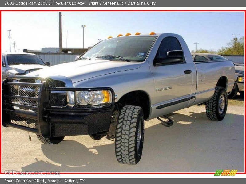 Bright Silver Metallic / Dark Slate Gray 2003 Dodge Ram 2500 ST Regular Cab 4x4
