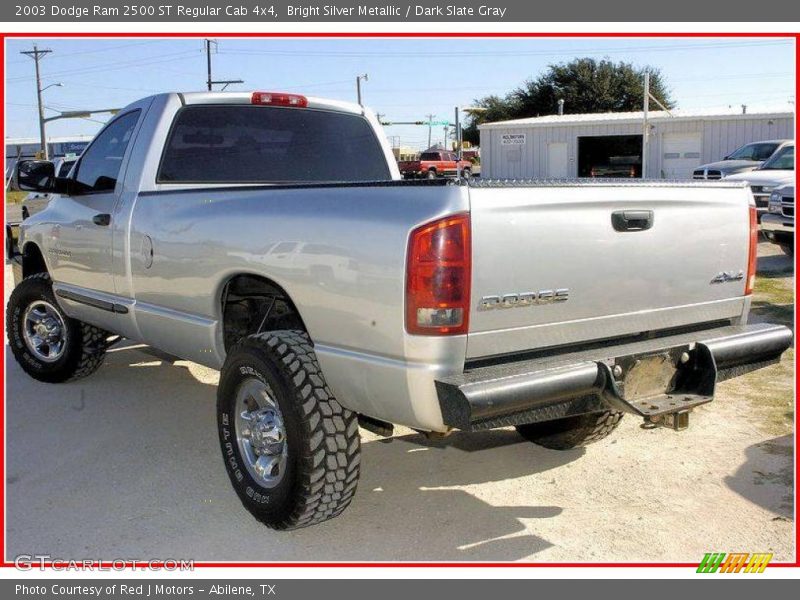 Bright Silver Metallic / Dark Slate Gray 2003 Dodge Ram 2500 ST Regular Cab 4x4