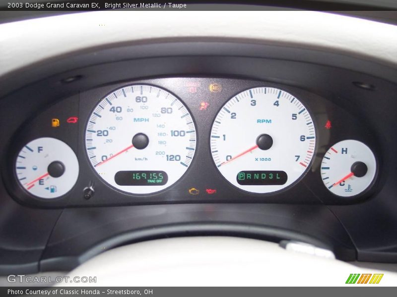Bright Silver Metallic / Taupe 2003 Dodge Grand Caravan EX