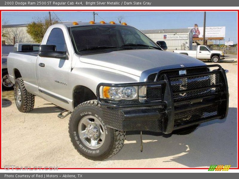 Bright Silver Metallic / Dark Slate Gray 2003 Dodge Ram 2500 ST Regular Cab 4x4
