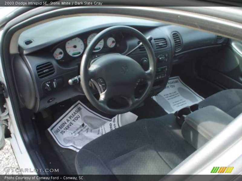 Stone White / Dark Slate Gray 2003 Dodge Intrepid SE
