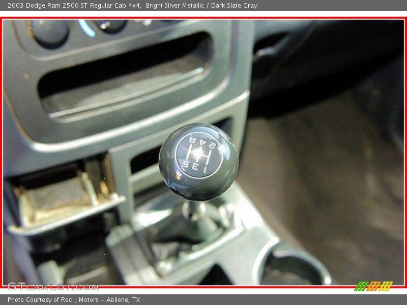 Bright Silver Metallic / Dark Slate Gray 2003 Dodge Ram 2500 ST Regular Cab 4x4