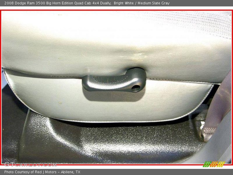 Bright White / Medium Slate Gray 2008 Dodge Ram 3500 Big Horn Edition Quad Cab 4x4 Dually