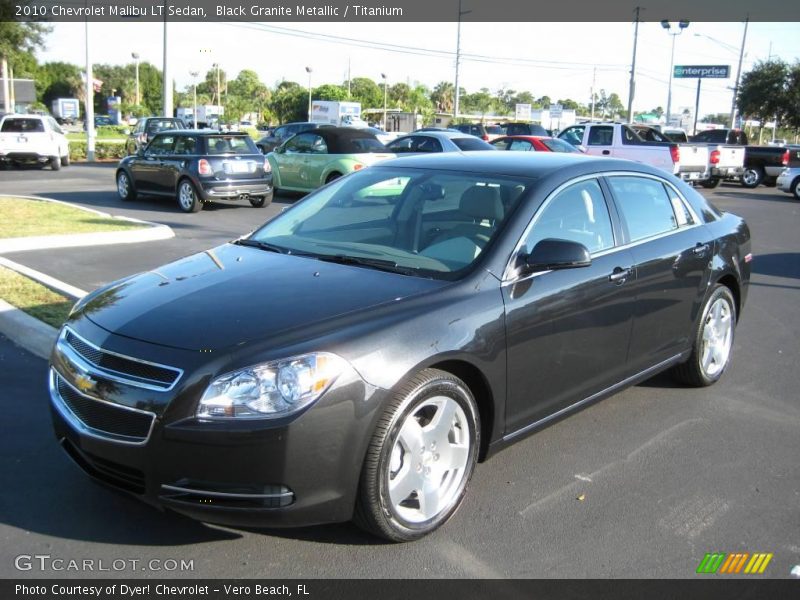 Black Granite Metallic / Titanium 2010 Chevrolet Malibu LT Sedan