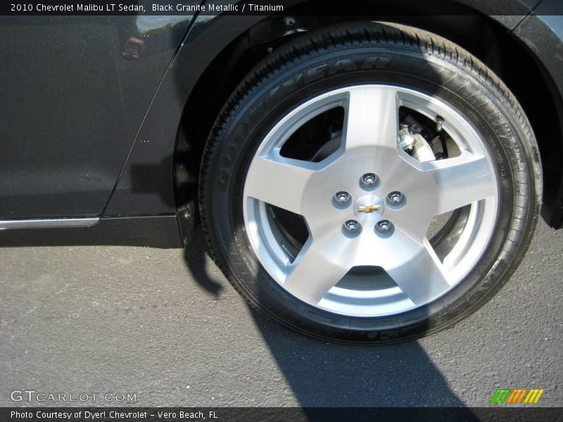 Black Granite Metallic / Titanium 2010 Chevrolet Malibu LT Sedan