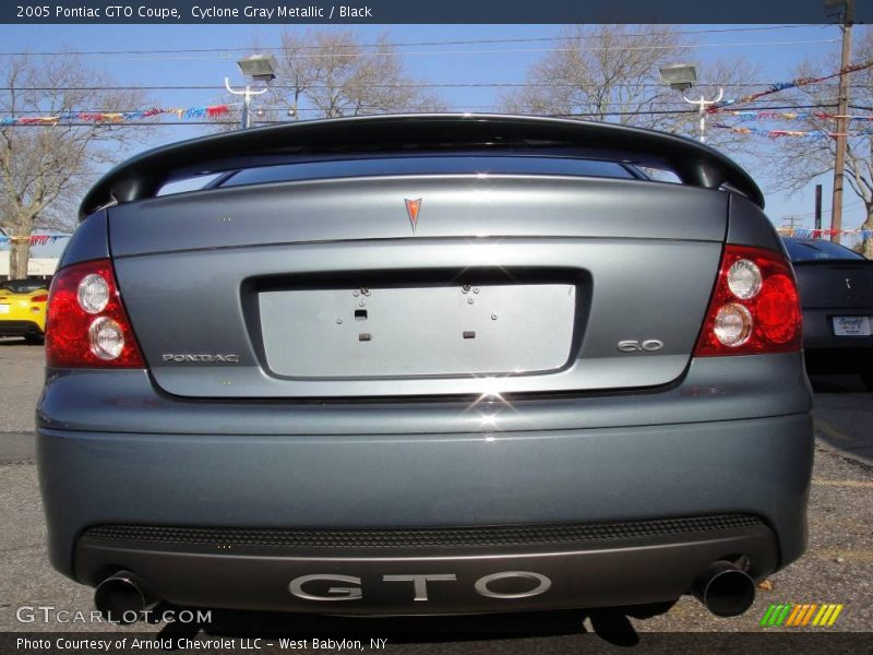 Cyclone Gray Metallic / Black 2005 Pontiac GTO Coupe