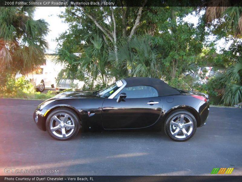 Mysterious Black / Ebony 2008 Pontiac Solstice GXP Roadster