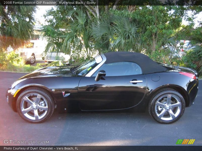 Mysterious Black / Ebony 2008 Pontiac Solstice GXP Roadster