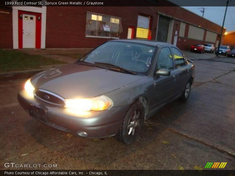 Spruce Green Metallic / Graystone 1999 Ford Contour SE