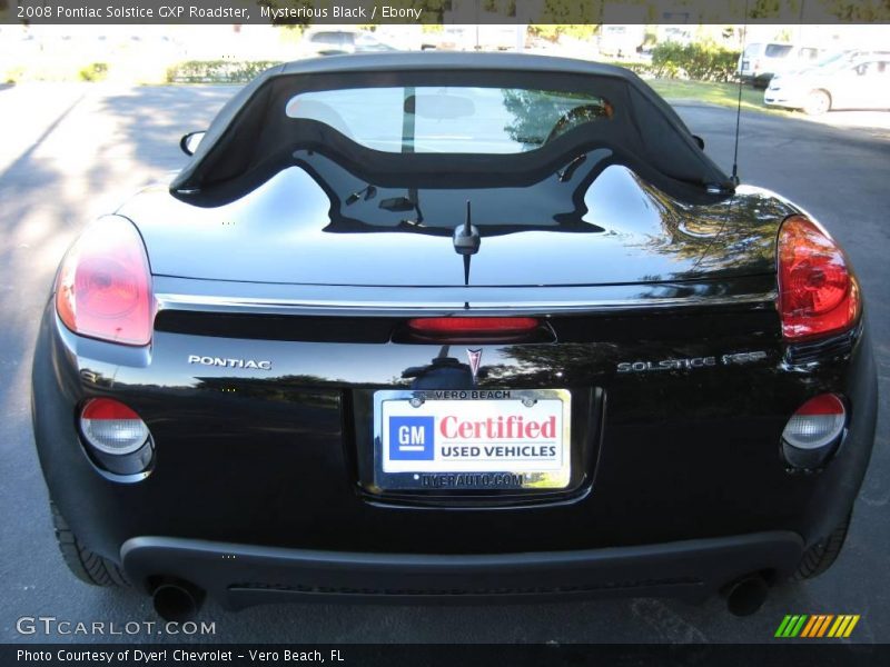 Mysterious Black / Ebony 2008 Pontiac Solstice GXP Roadster