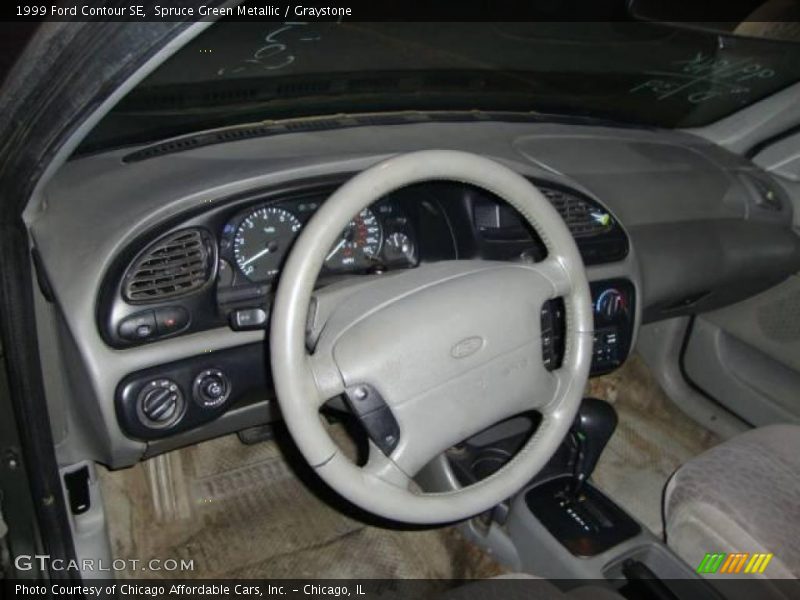 Spruce Green Metallic / Graystone 1999 Ford Contour SE