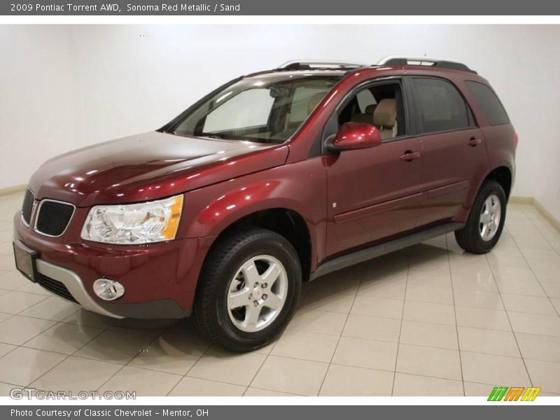 Sonoma Red Metallic / Sand 2009 Pontiac Torrent AWD