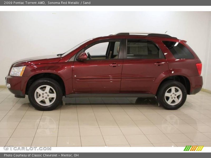 Sonoma Red Metallic / Sand 2009 Pontiac Torrent AWD