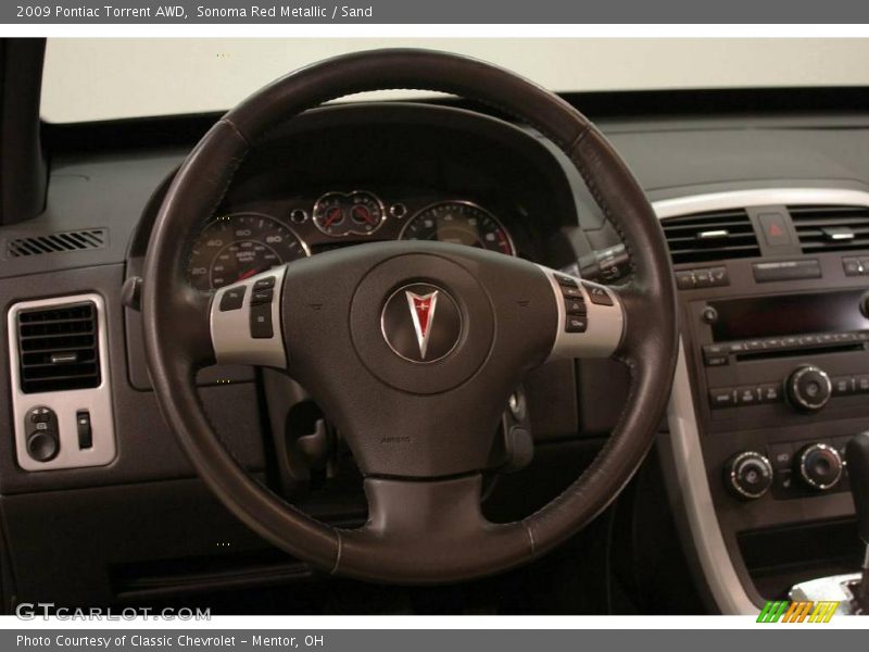 Sonoma Red Metallic / Sand 2009 Pontiac Torrent AWD