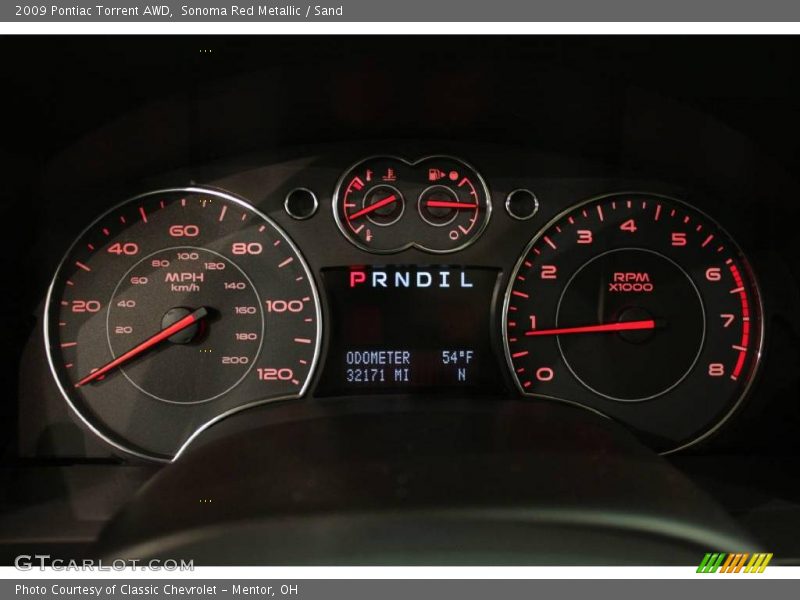 Sonoma Red Metallic / Sand 2009 Pontiac Torrent AWD