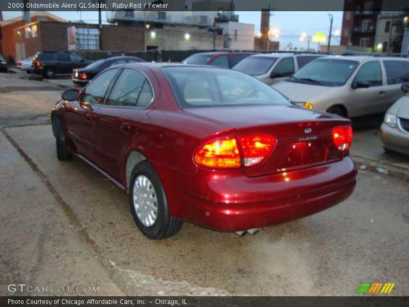 Ruby Red / Pewter 2000 Oldsmobile Alero GL Sedan