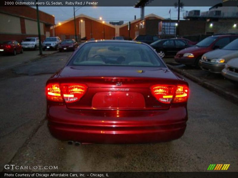 Ruby Red / Pewter 2000 Oldsmobile Alero GL Sedan