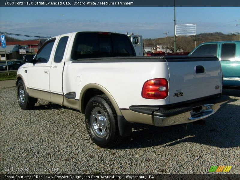 Oxford White / Medium Parchment 2000 Ford F150 Lariat Extended Cab