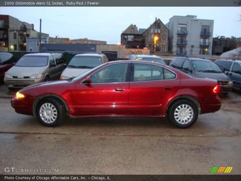 Ruby Red / Pewter 2000 Oldsmobile Alero GL Sedan