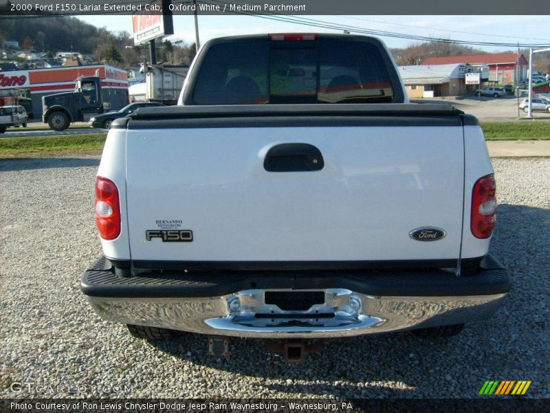 Oxford White / Medium Parchment 2000 Ford F150 Lariat Extended Cab