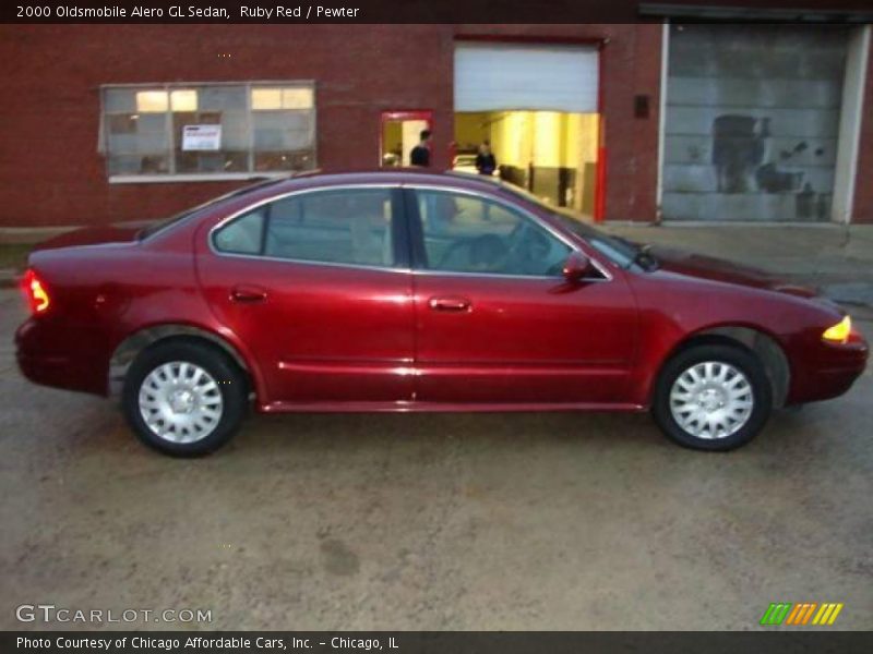 Ruby Red / Pewter 2000 Oldsmobile Alero GL Sedan