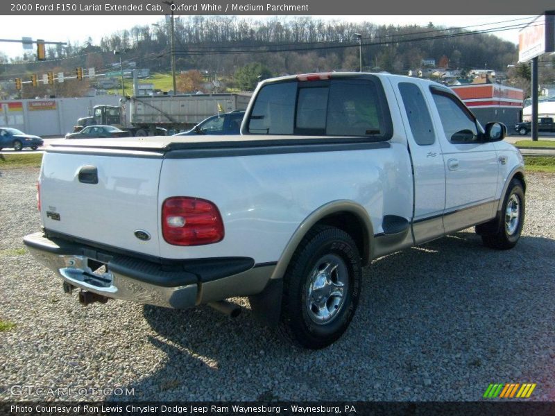 Oxford White / Medium Parchment 2000 Ford F150 Lariat Extended Cab