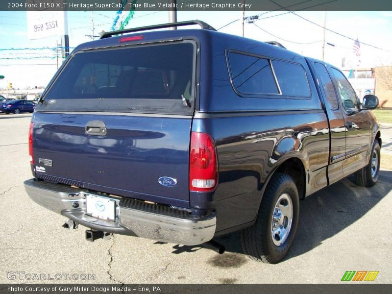 True Blue Metallic / Heritage Graphite Grey 2004 Ford F150 XLT Heritage SuperCab