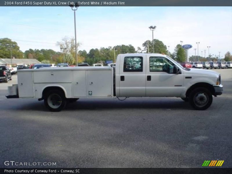 Oxford White / Medium Flint 2004 Ford F450 Super Duty XL Crew Cab