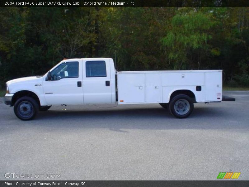 Oxford White / Medium Flint 2004 Ford F450 Super Duty XL Crew Cab