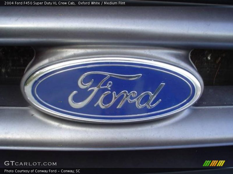 Oxford White / Medium Flint 2004 Ford F450 Super Duty XL Crew Cab