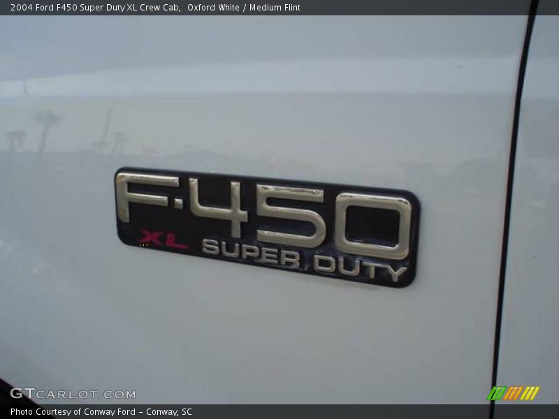 Oxford White / Medium Flint 2004 Ford F450 Super Duty XL Crew Cab