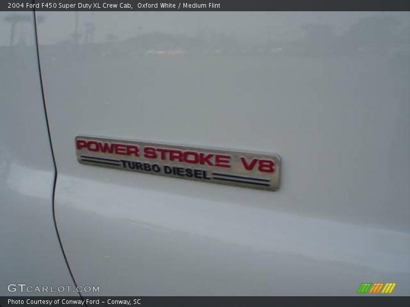 Oxford White / Medium Flint 2004 Ford F450 Super Duty XL Crew Cab