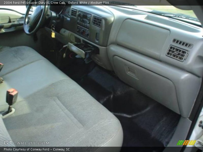 Oxford White / Medium Flint 2004 Ford F450 Super Duty XL Crew Cab