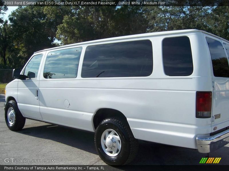 Oxford White / Medium Flint 2003 Ford E Series Van E350 Super Duty XLT Extended Passenger