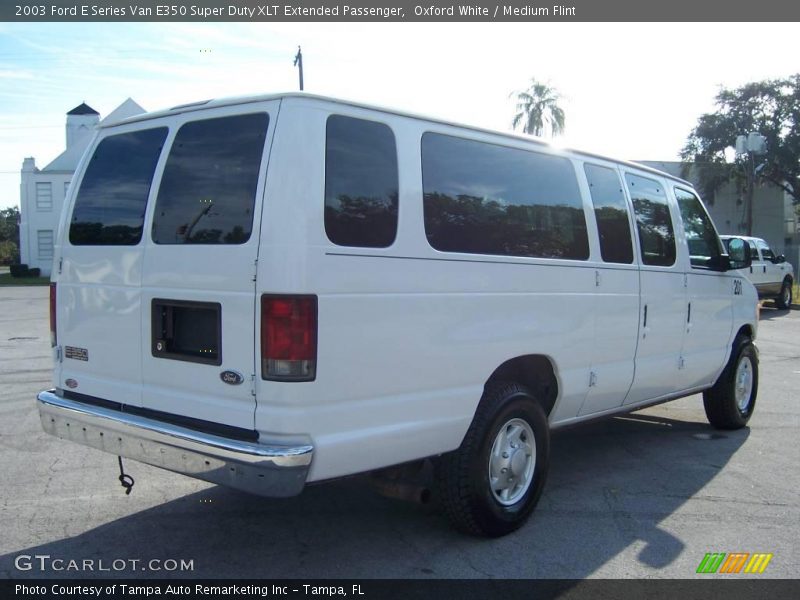 Oxford White / Medium Flint 2003 Ford E Series Van E350 Super Duty XLT Extended Passenger