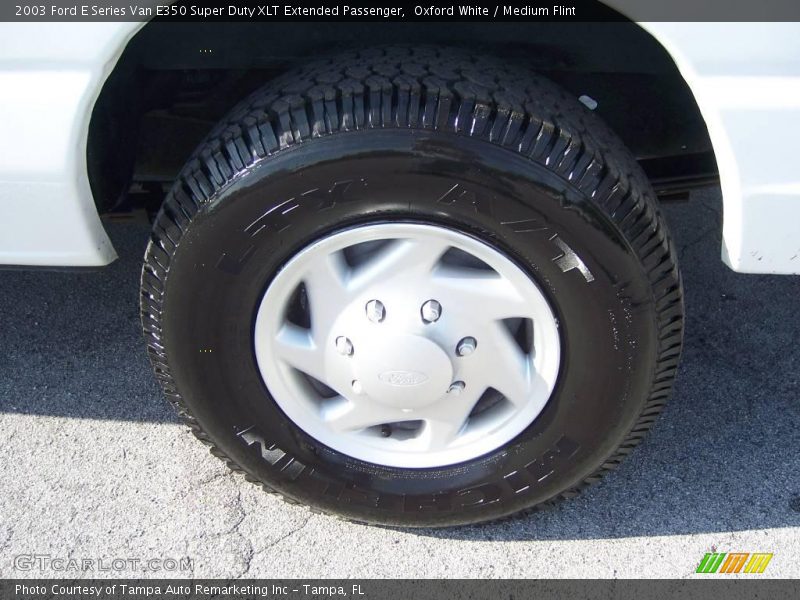 Oxford White / Medium Flint 2003 Ford E Series Van E350 Super Duty XLT Extended Passenger