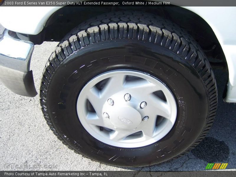 Oxford White / Medium Flint 2003 Ford E Series Van E350 Super Duty XLT Extended Passenger