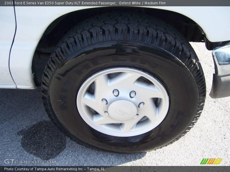 Oxford White / Medium Flint 2003 Ford E Series Van E350 Super Duty XLT Extended Passenger