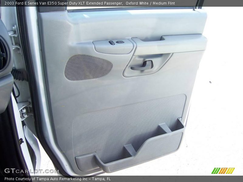 Oxford White / Medium Flint 2003 Ford E Series Van E350 Super Duty XLT Extended Passenger