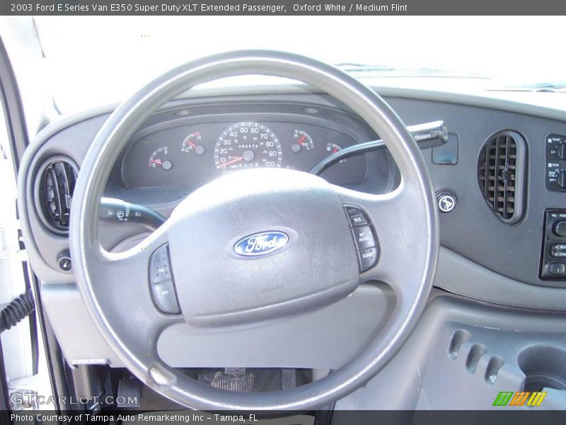 Oxford White / Medium Flint 2003 Ford E Series Van E350 Super Duty XLT Extended Passenger