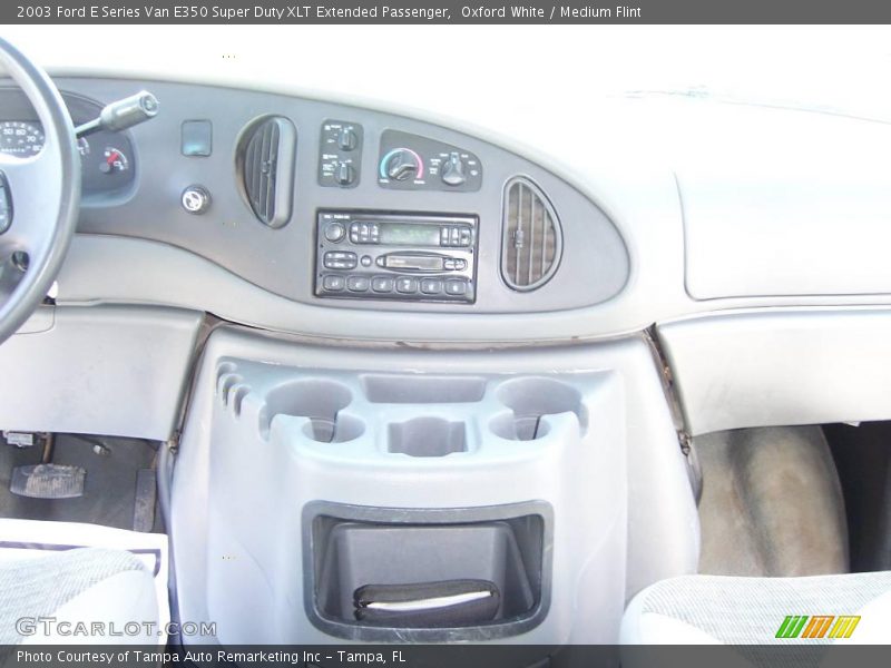 Oxford White / Medium Flint 2003 Ford E Series Van E350 Super Duty XLT Extended Passenger