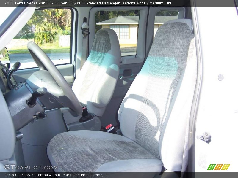 Oxford White / Medium Flint 2003 Ford E Series Van E350 Super Duty XLT Extended Passenger