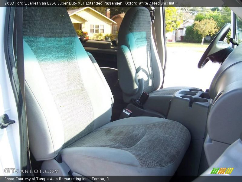 Oxford White / Medium Flint 2003 Ford E Series Van E350 Super Duty XLT Extended Passenger