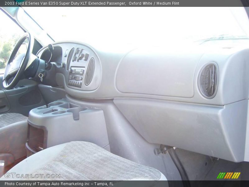 Oxford White / Medium Flint 2003 Ford E Series Van E350 Super Duty XLT Extended Passenger