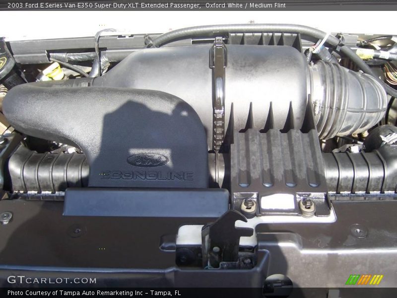 Oxford White / Medium Flint 2003 Ford E Series Van E350 Super Duty XLT Extended Passenger
