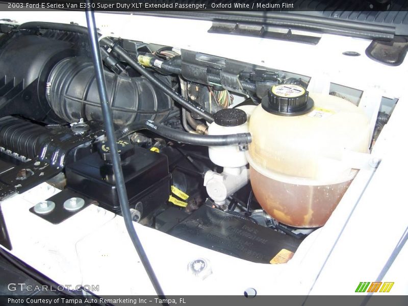 Oxford White / Medium Flint 2003 Ford E Series Van E350 Super Duty XLT Extended Passenger