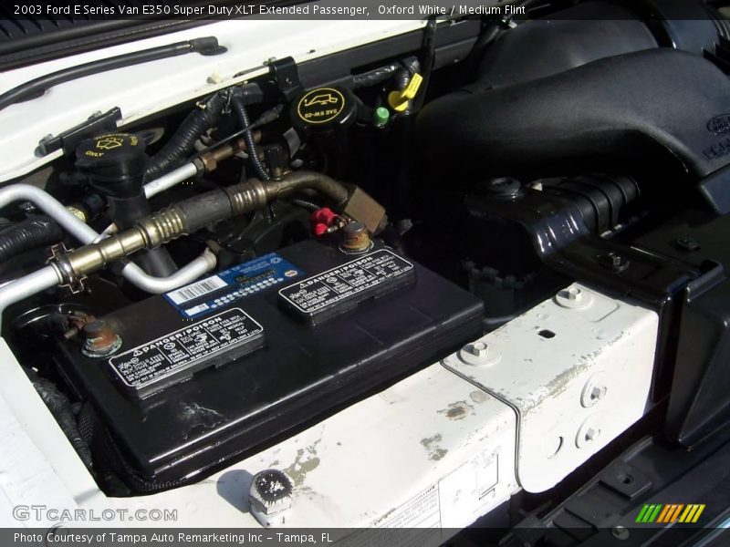 Oxford White / Medium Flint 2003 Ford E Series Van E350 Super Duty XLT Extended Passenger
