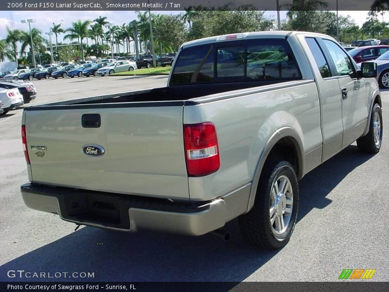 Smokestone Metallic / Tan 2006 Ford F150 Lariat SuperCab