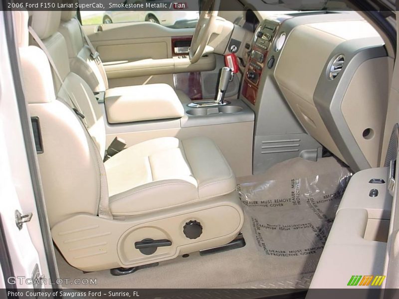Smokestone Metallic / Tan 2006 Ford F150 Lariat SuperCab