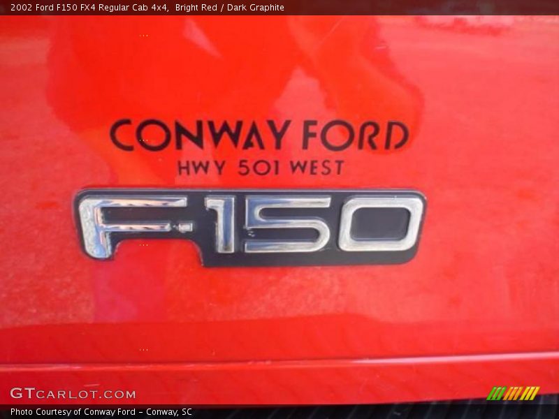 Bright Red / Dark Graphite 2002 Ford F150 FX4 Regular Cab 4x4